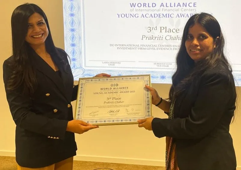 Third place: Prakriti Chahar